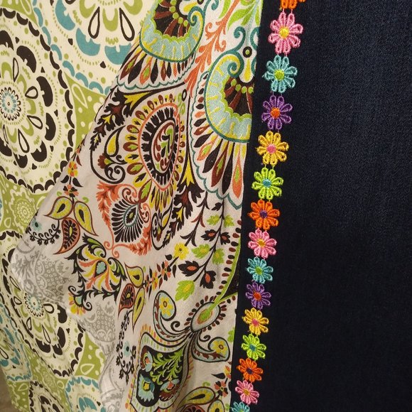 1672 Jeaniemade Size 14 Diane Gilman Bell-Bottoms - Picture 3 of 4